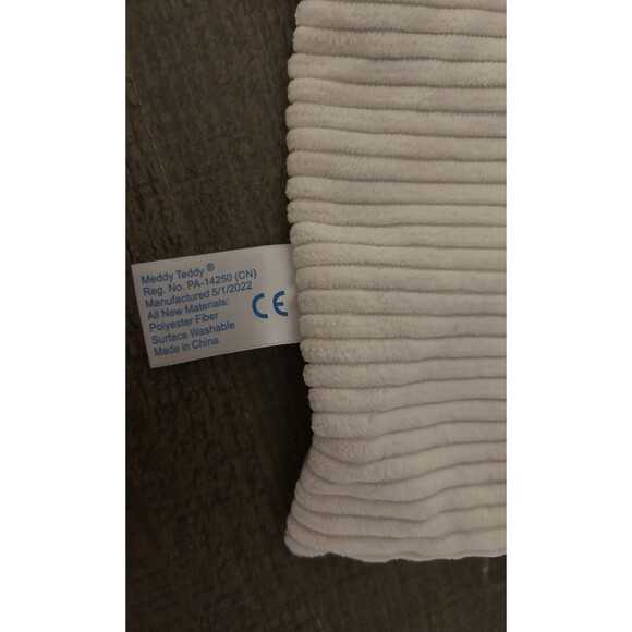 Meddy Teddy Brown Bear Lovey Ribbed Plush Baby Toy Doll Security Blanket - Picture 16 of 16